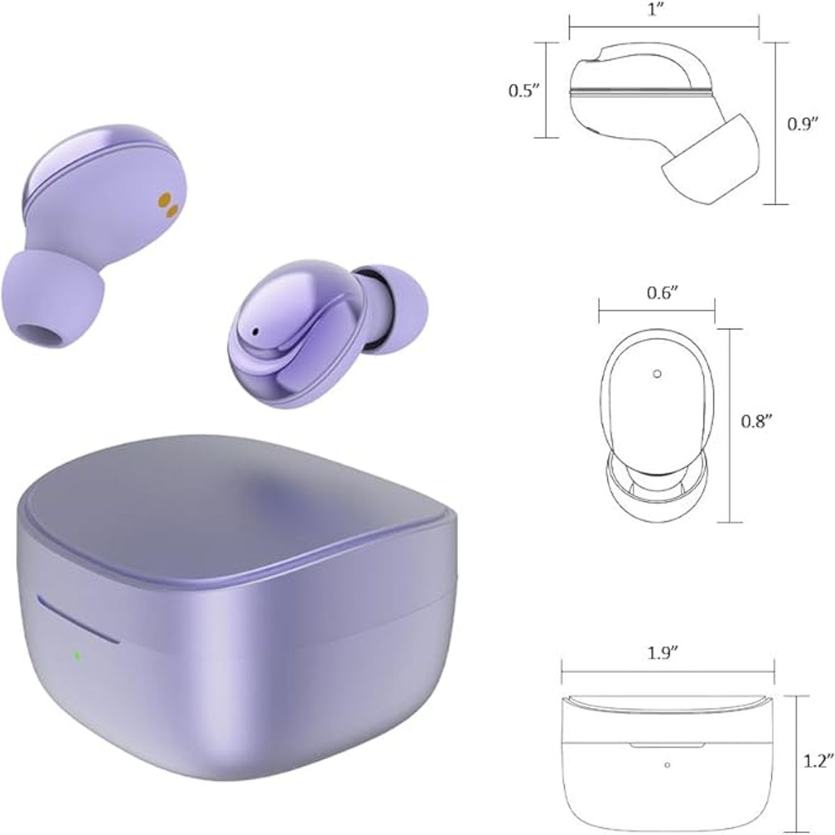 TIOZONEY - Auriculares inalámbricos Bluetooth