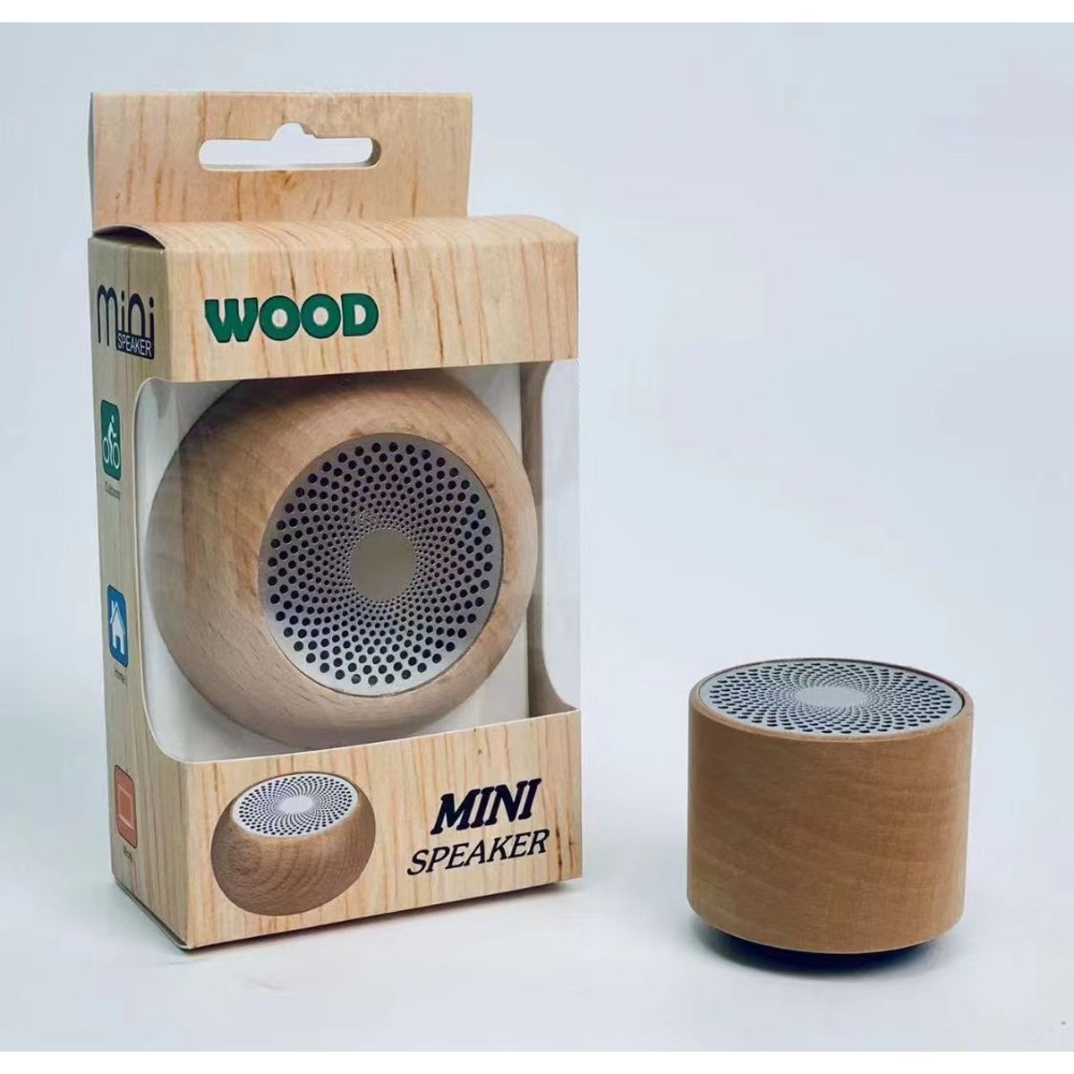 TIOZONEY - Altavoz Bluetooth decorativo de madera