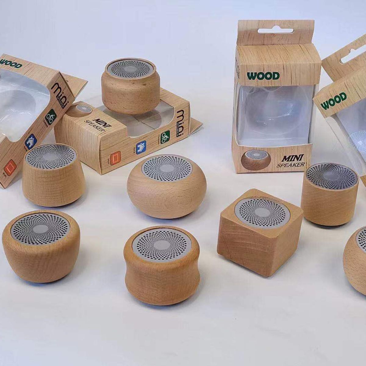 TIOZONEY - Altavoz Bluetooth decorativo de madera