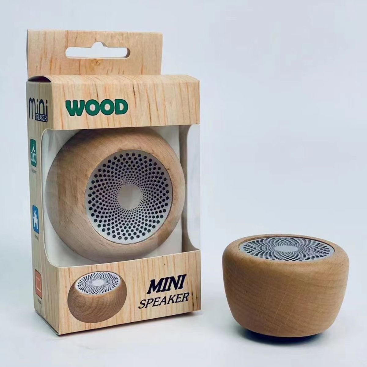 TIOZONEY - Altavoz Bluetooth decorativo de madera