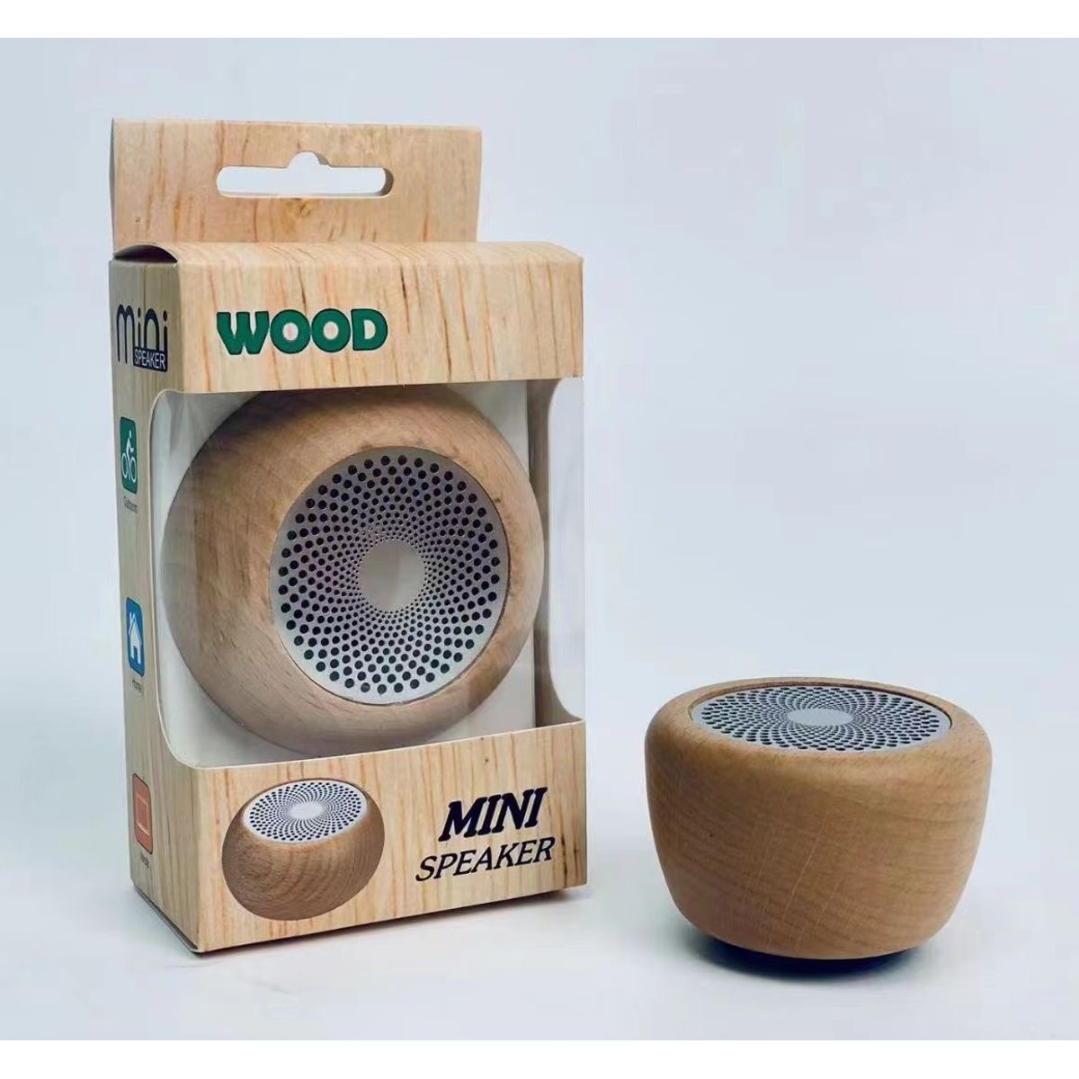 TIOZONEY - Altavoz Bluetooth decorativo de madera