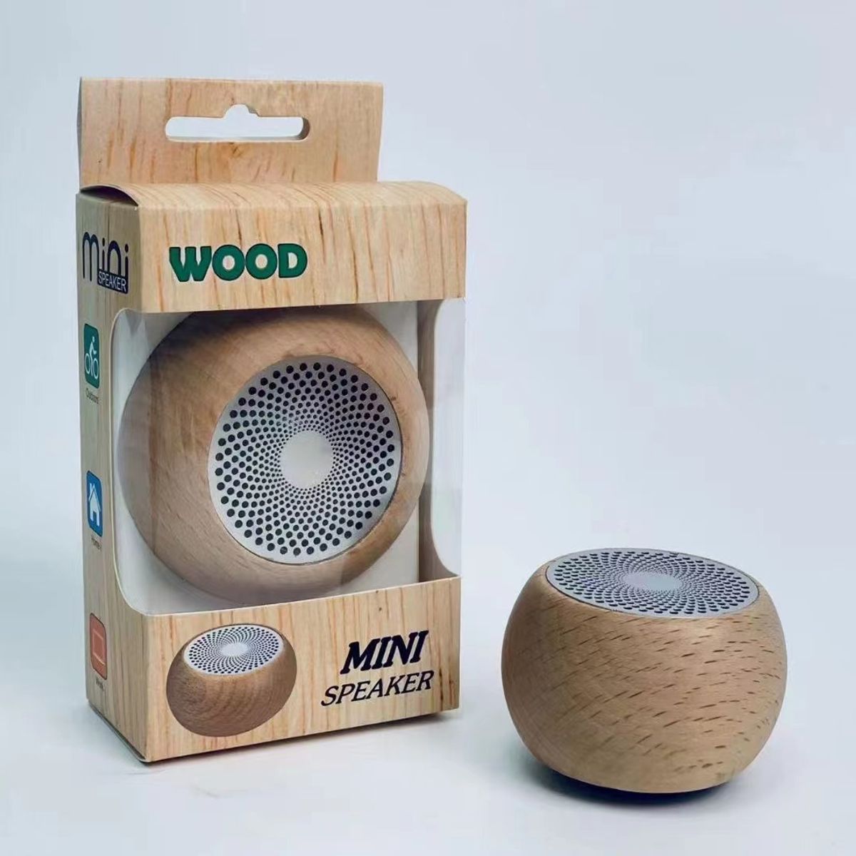TIOZONEY - Altavoz Bluetooth decorativo de madera