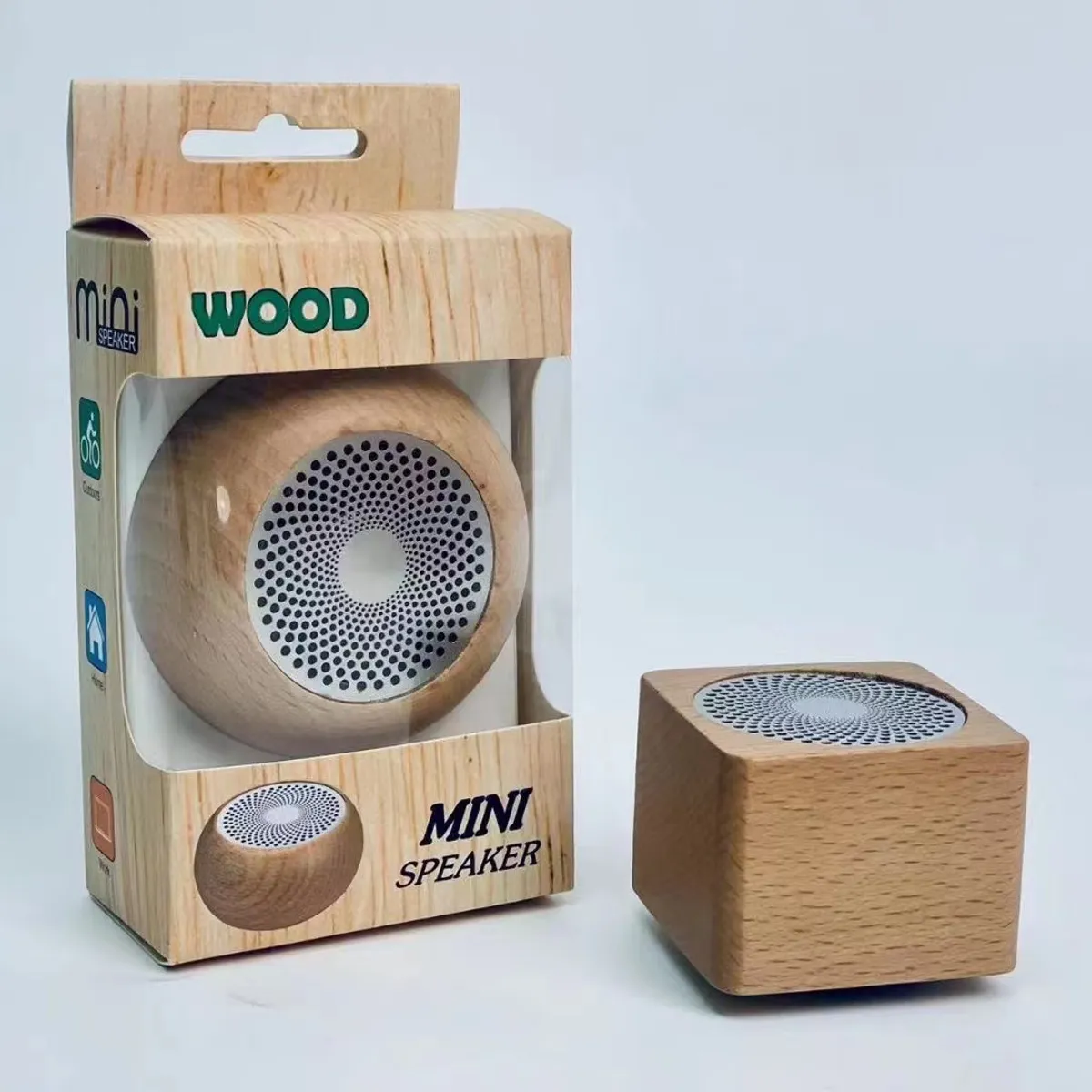 TIOZONEY - Altavoz Bluetooth decorativo de madera