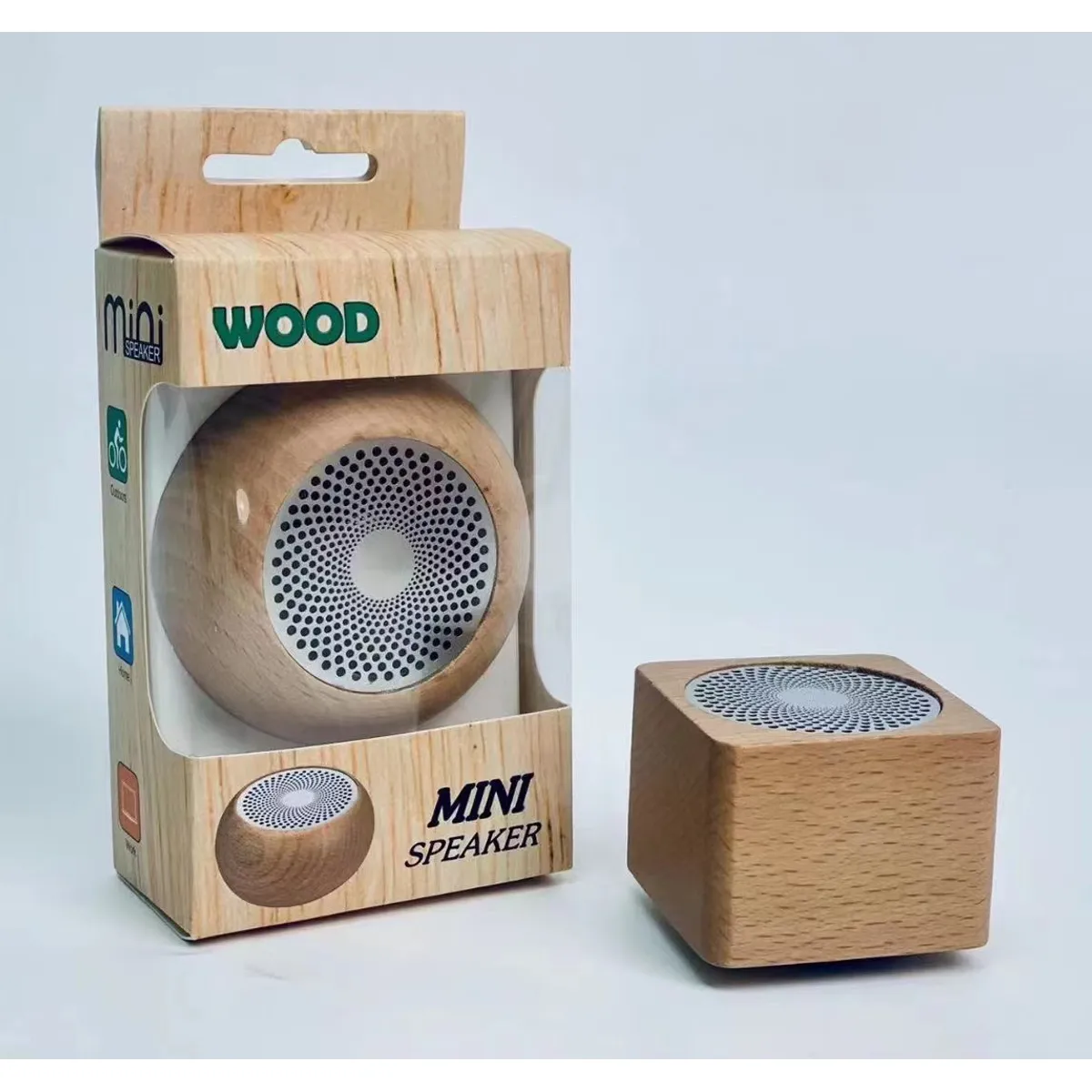TIOZONEY - Altavoz Bluetooth decorativo de madera