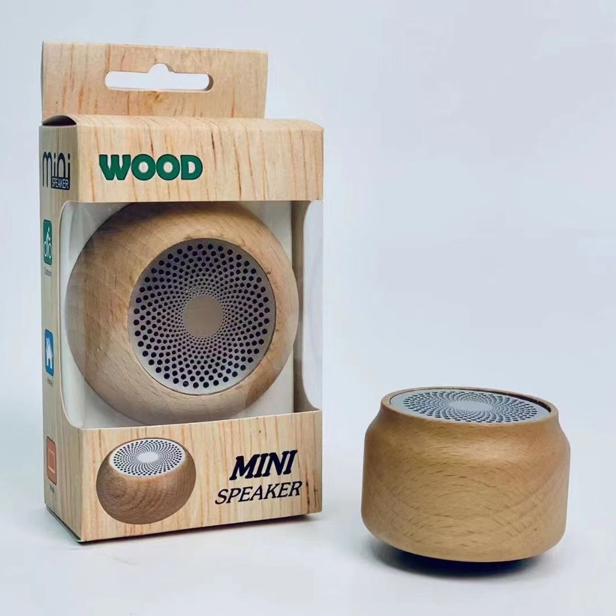 TIOZONEY - Altavoz Bluetooth decorativo de madera