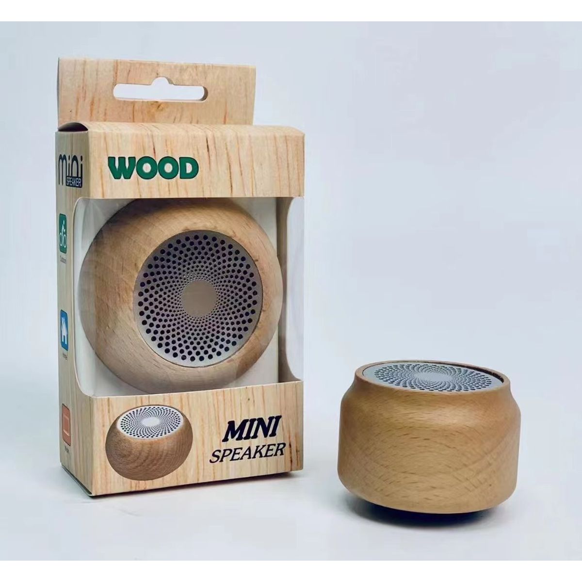 TIOZONEY - Altavoz Bluetooth decorativo de madera