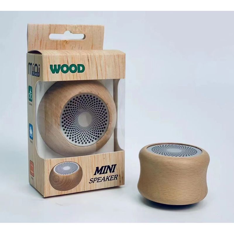 TIOZONEY - Altavoz Bluetooth decorativo de madera