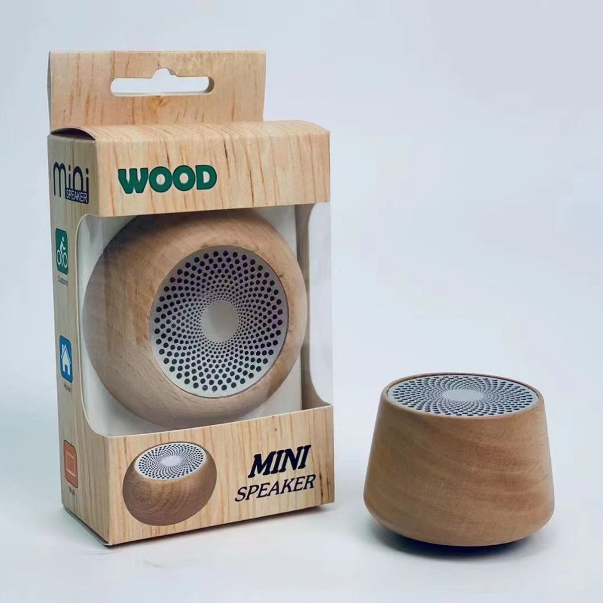 TIOZONEY - Altavoz Bluetooth decorativo de madera