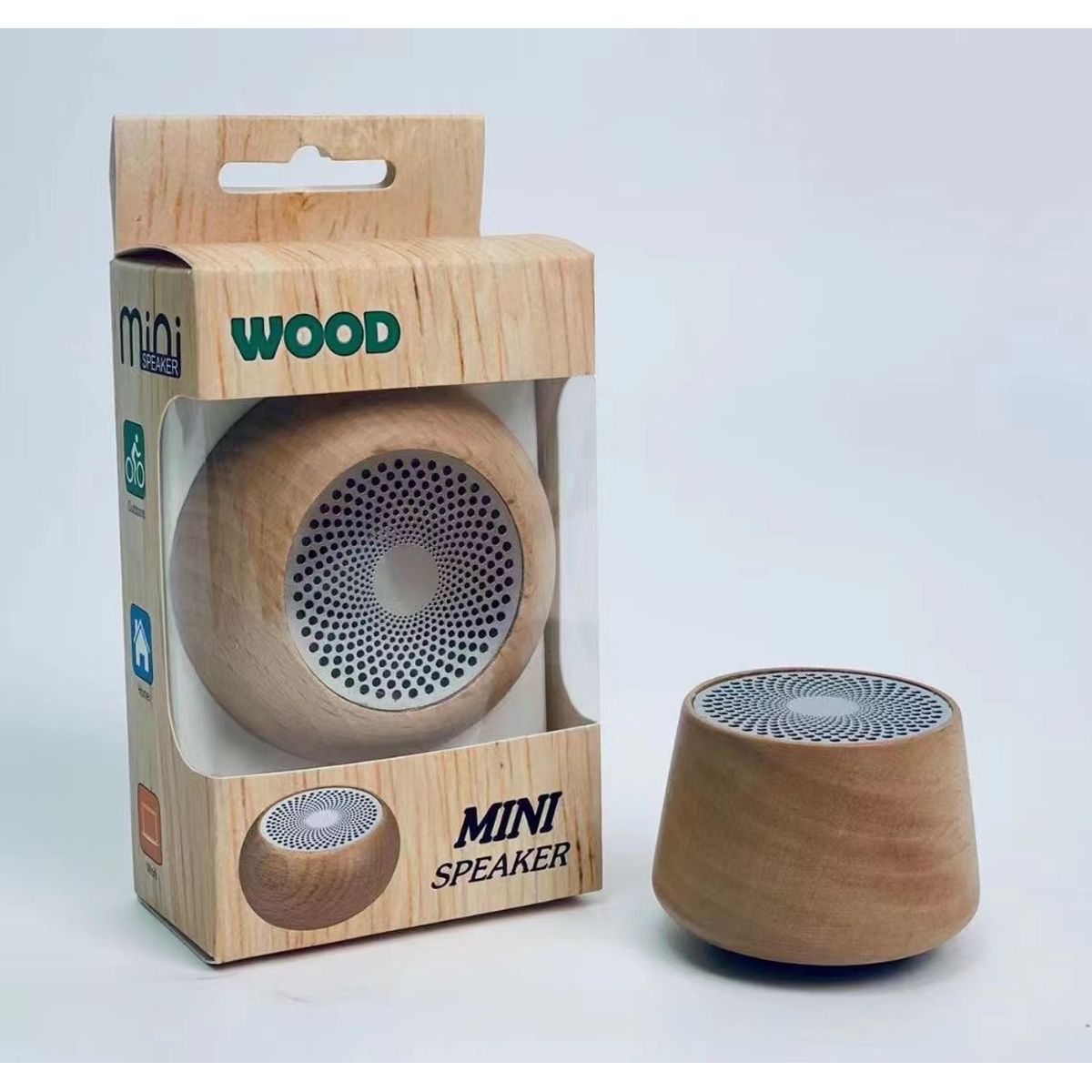TIOZONEY - Altavoz Bluetooth decorativo de madera