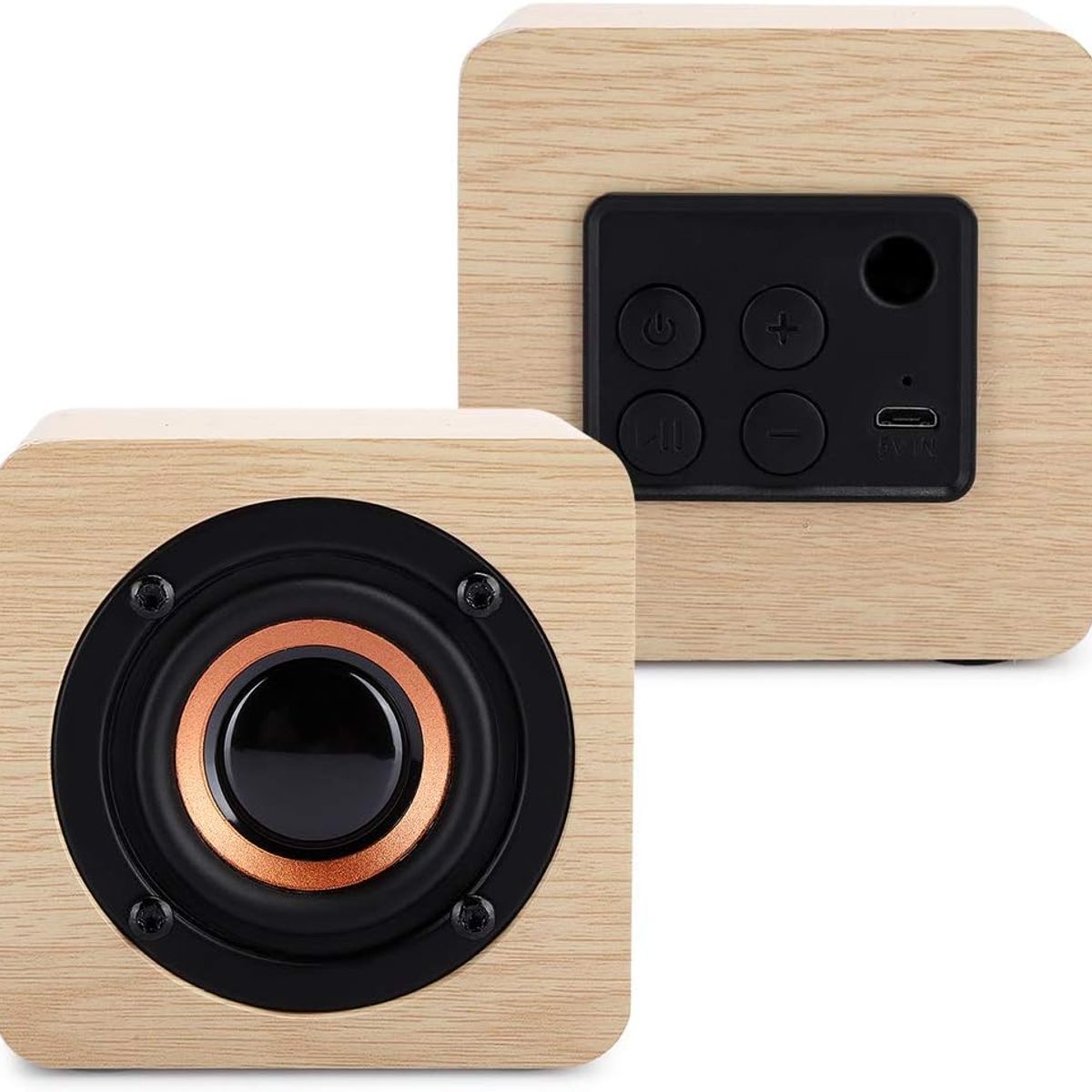 TIOZONEY - Altavoz Bluetooth decorativo de madera