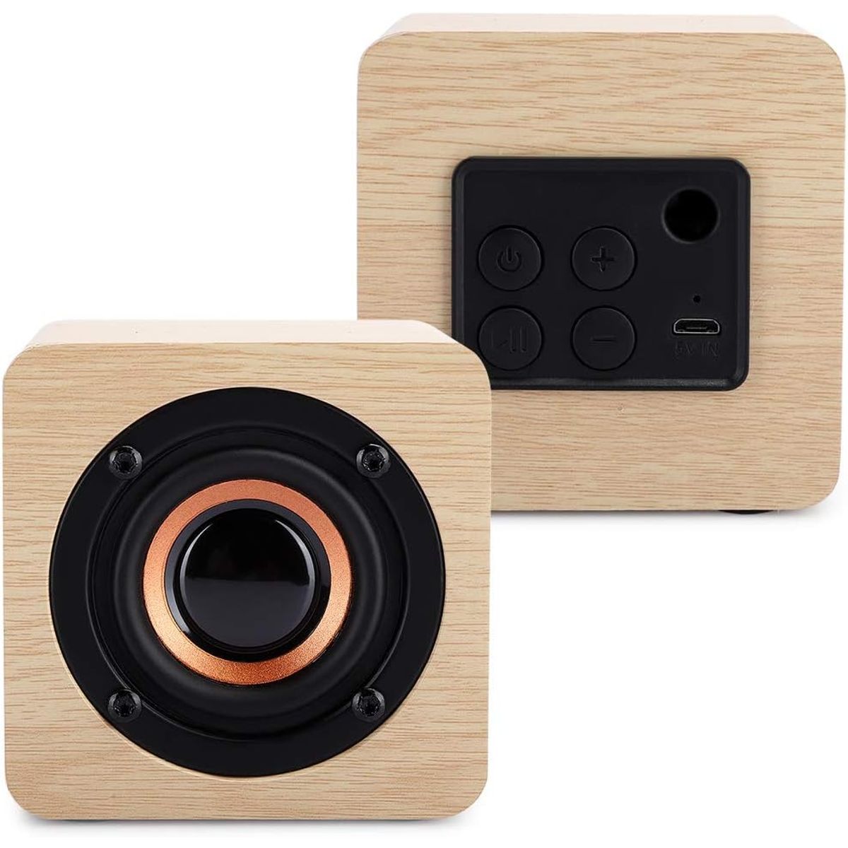 TIOZONEY - Altavoz Bluetooth decorativo de madera