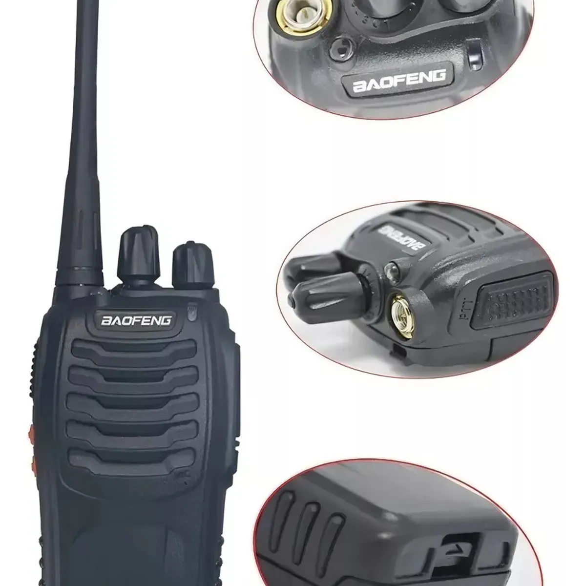 TIOZONEY - Pack 2 Radios Transmisor Walkie Talkie Baofeng 888s