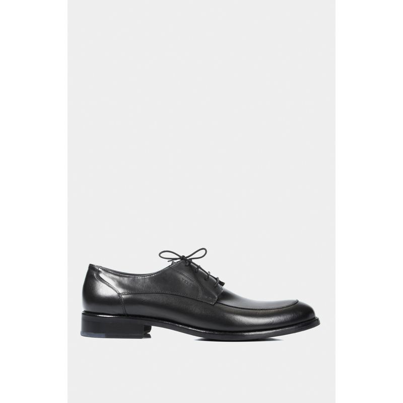 VELEZ - Vélez Zapatos Cordón Formal Cuero Hombre Envejecido Negro