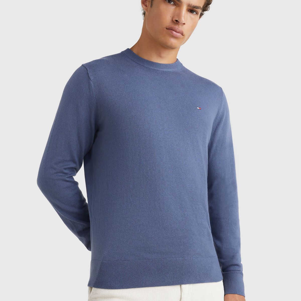 TOMMY HILFIGER - SWEATER PIMA ORG CTN CASHMERE CREW NECK