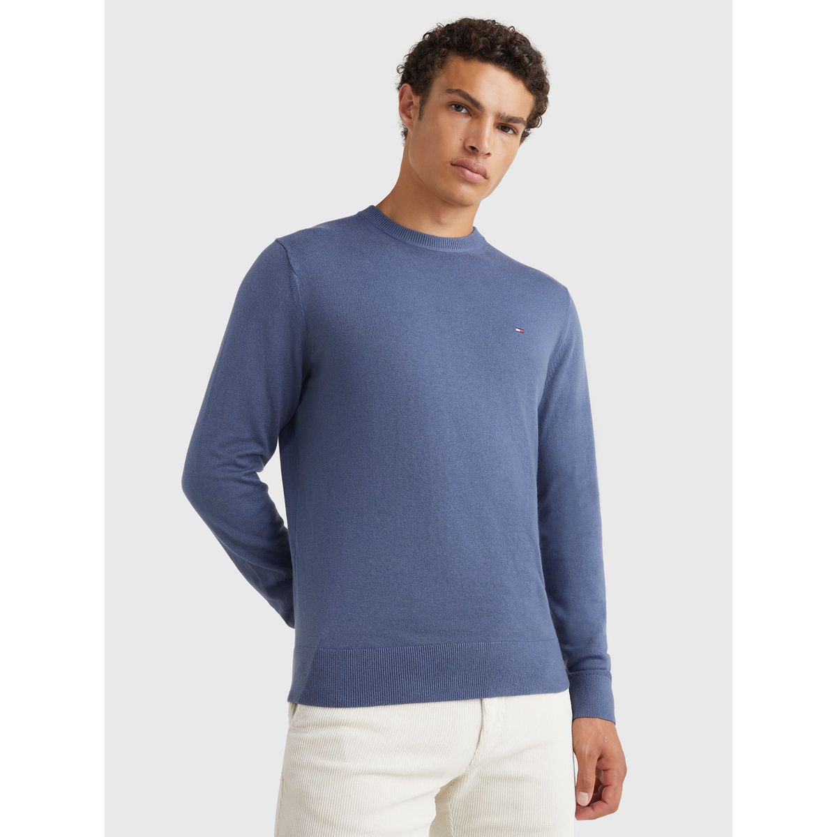TOMMY HILFIGER - SWEATER PIMA ORG CTN CASHMERE CREW NECK