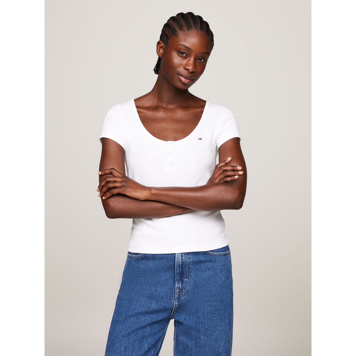 TOMMY HILFIGER - T-SHIRT M/C PARA MUJERES TH