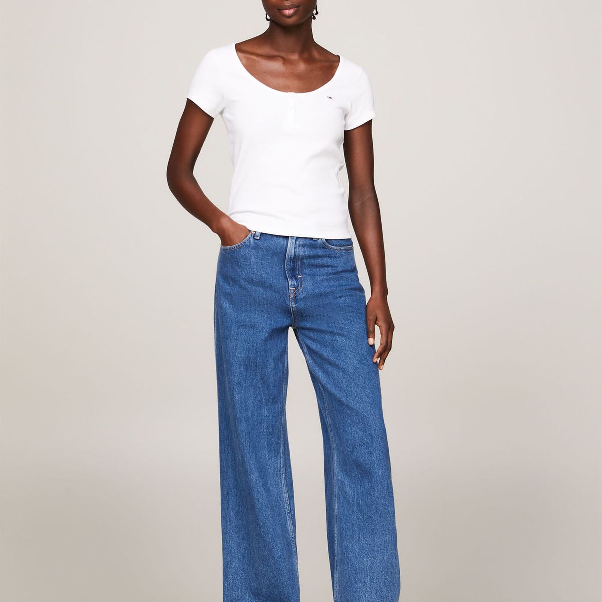 TOMMY HILFIGER - T-SHIRT M/C PARA MUJERES TH