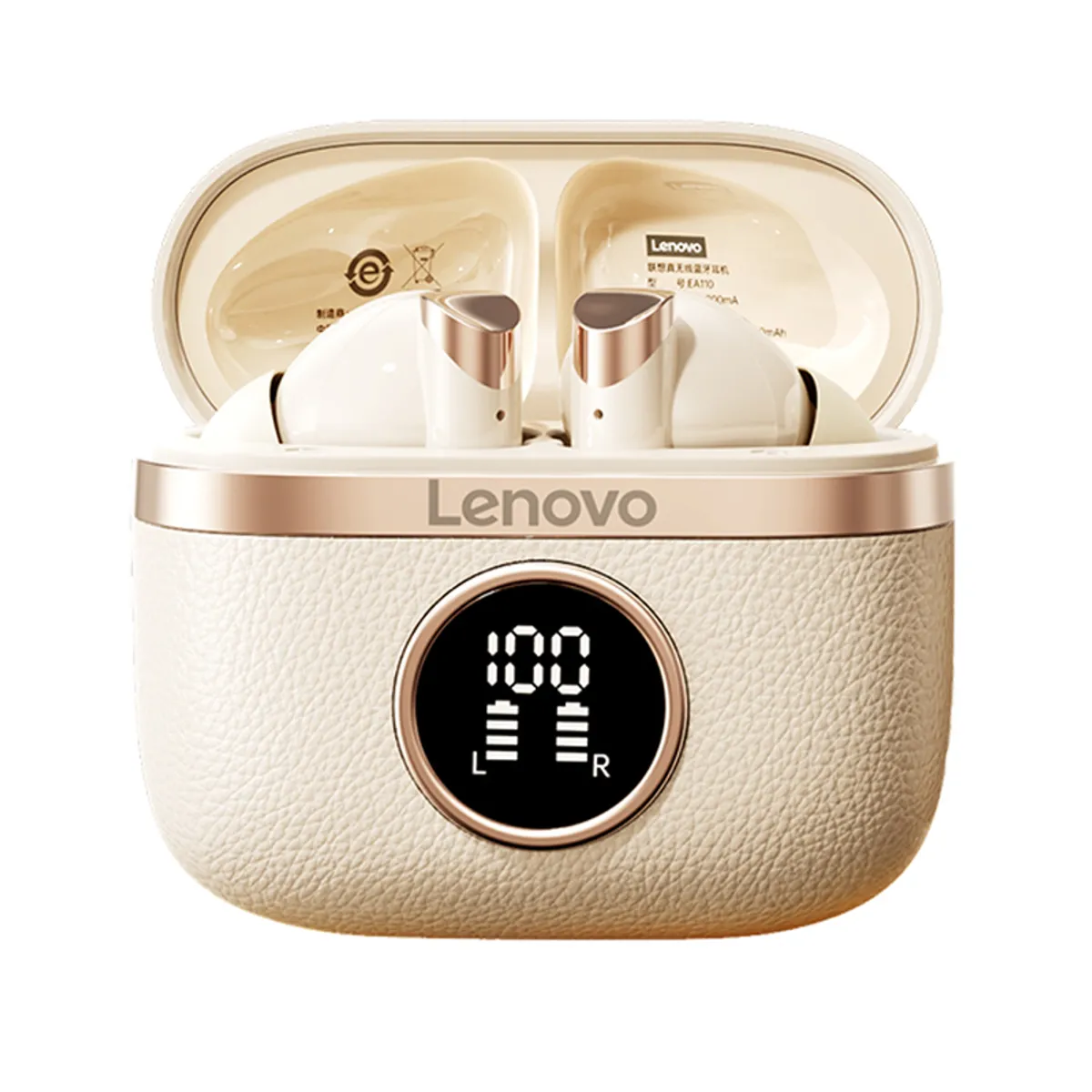 LENOVO - Audífonos Lenovo Clip TA240 TWS Bluetooth 5.4 Dorado