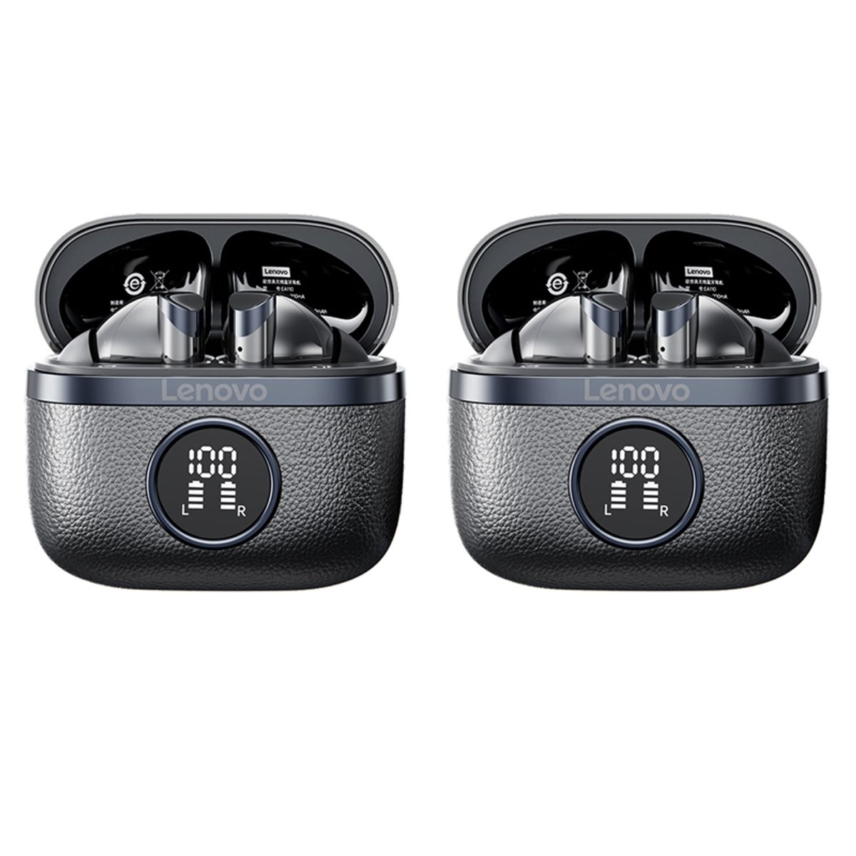 LENOVO - Set 2 Audífonos Lenovo Clip TA240 TWS Bluetooth 5.4 Negro