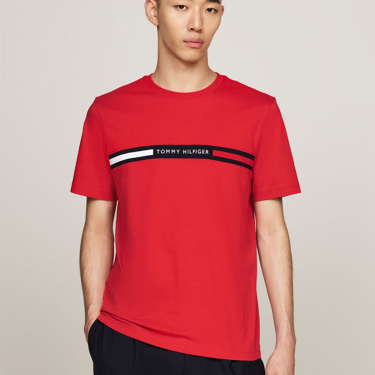 TOMMY HILFIGER - T-SHIRT M/C PARA HOMBRES TH