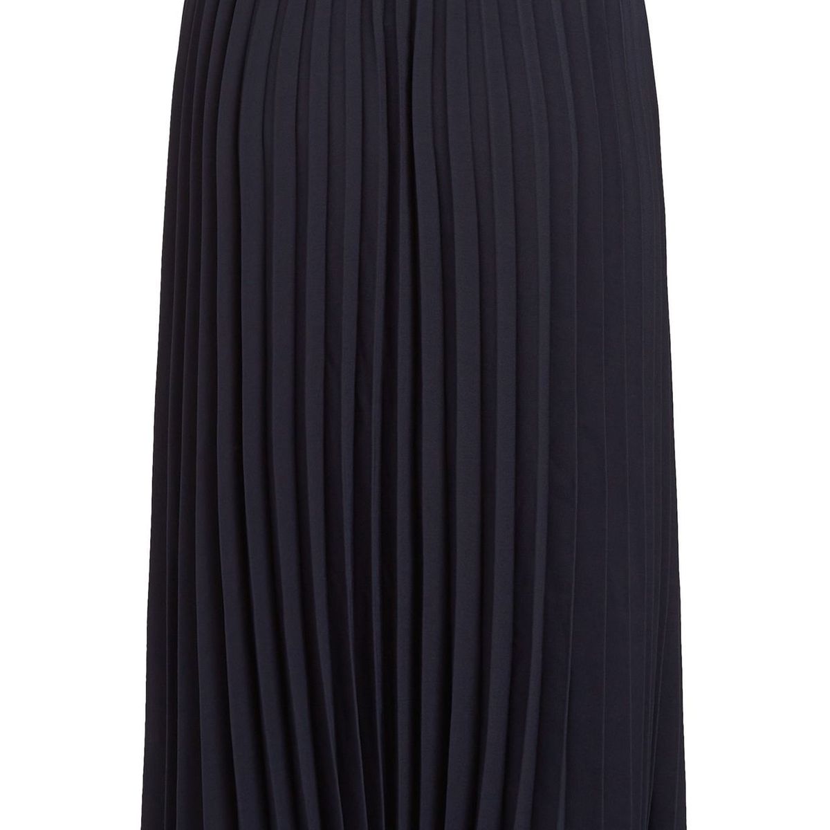 TOMMY HILFIGER - FALDA FLUID TWILL PLEATED MIDI SKIRT