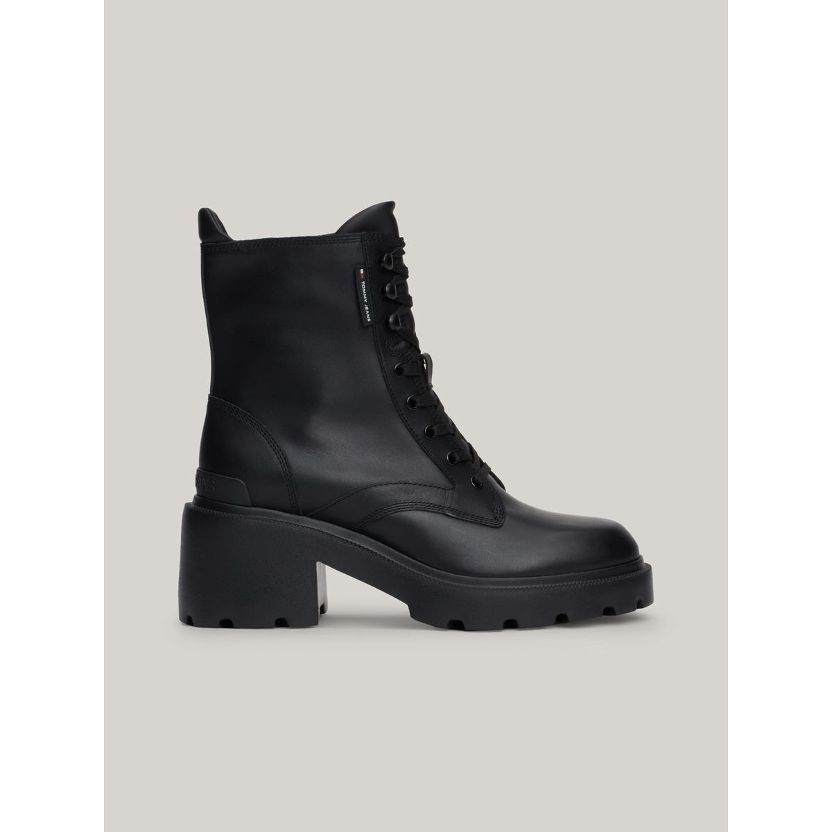 TOMMY HILFIGER - BOTIN HD TJW MID HEEL BOOT LEATHER