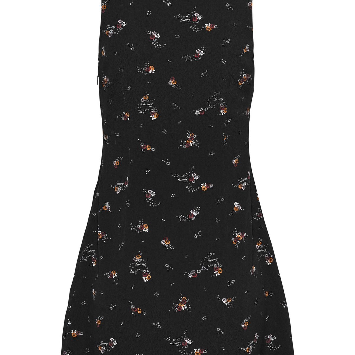TOMMY HILFIGER - VESTIDO TJW BLACK FLORAL RACER DRESS