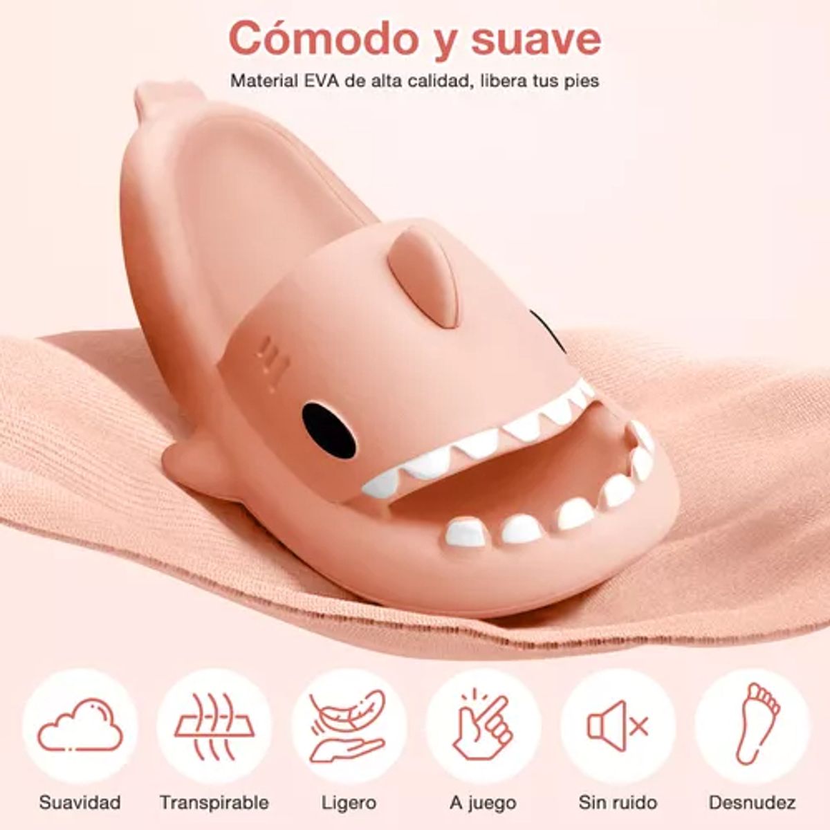 TIOZONEY - Sandalia Tiburon Shark Chancla Confort De Antideslizante Eva