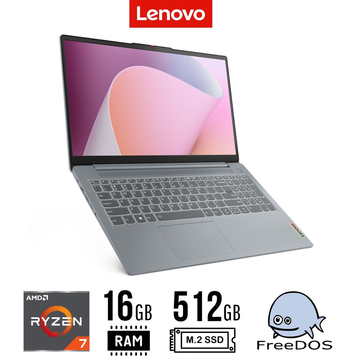 LENOVO - LAPTOP Lenovo IdeaPad Slim 3 15ABR8 15,6" FHD AMD R7 5825U 16GB DDR4 512GB SSD FreeDOS