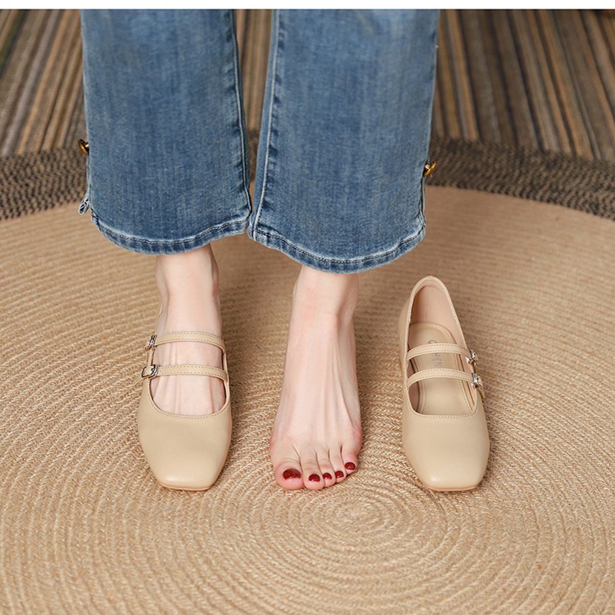 TIOZONEY - Sandalia Mujer de PU