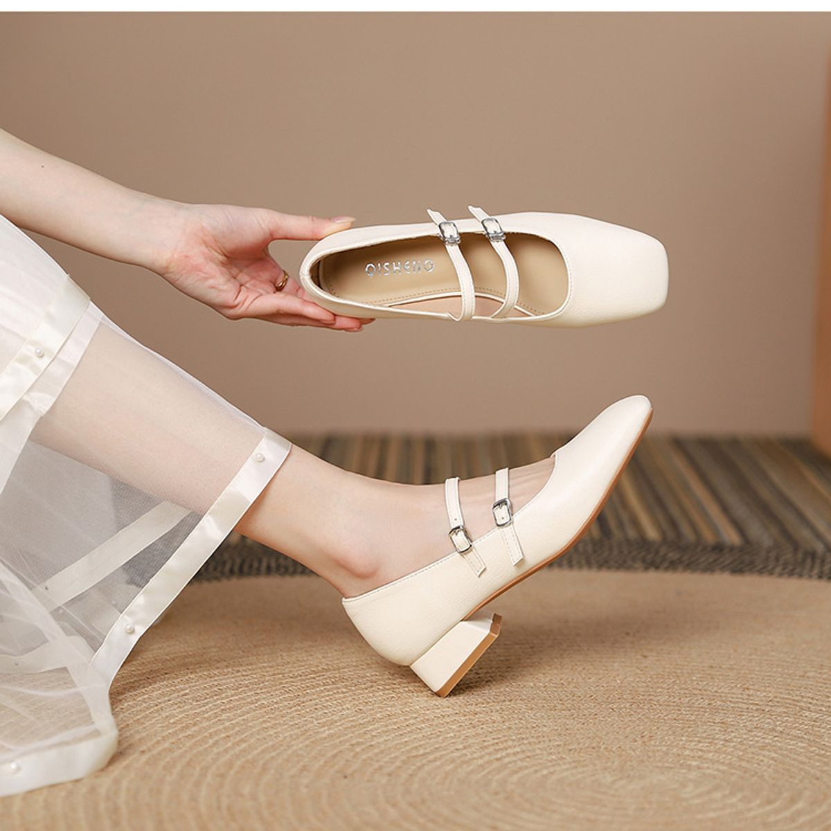 TIOZONEY - Sandalia Mujer de PU