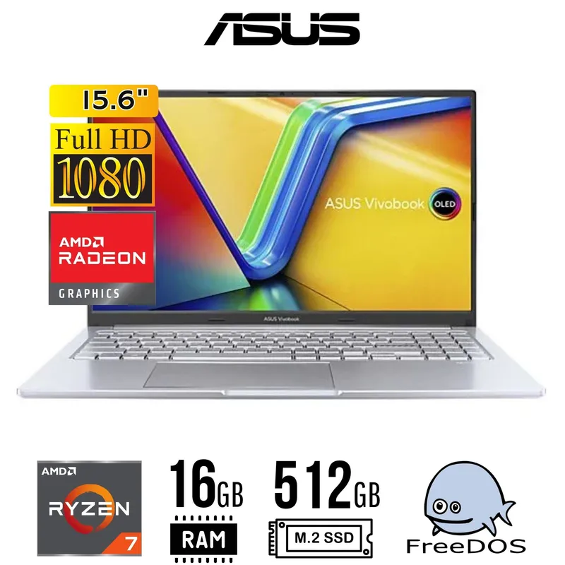 ASUS - LAPTOP Asus M1502YA-NJ107 15,6" FHD AMD R7 7730U 16GB DDR4  512GB SSD FreeDOS
