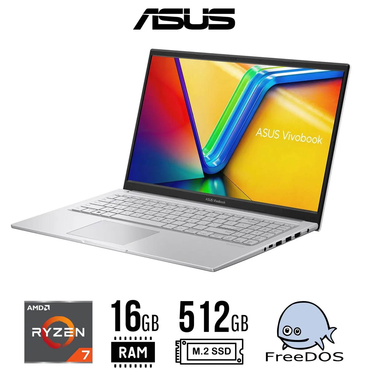 ASUS - LAPTOP Asus M1502YA-NJ107 15,6" FHD AMD R7 7730U 16GB DDR4  512GB SSD FreeDOS