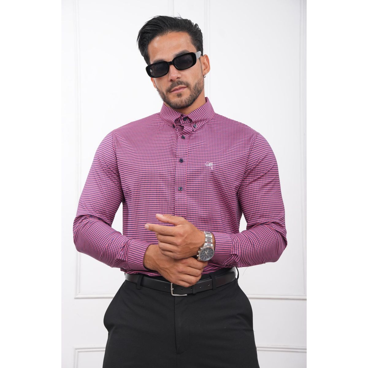 MEHIVIC - CAMISA DE CUADROS VICHY MANGA LARGA MEHIVIC