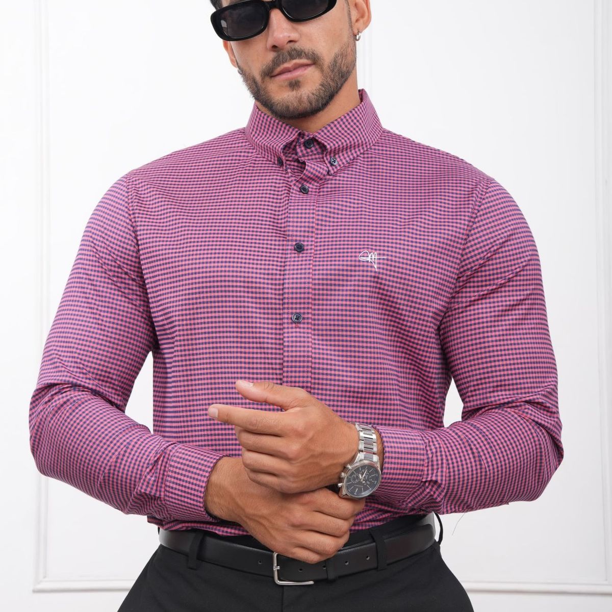 MEHIVIC - CAMISA DE CUADROS VICHY MANGA LARGA MEHIVIC