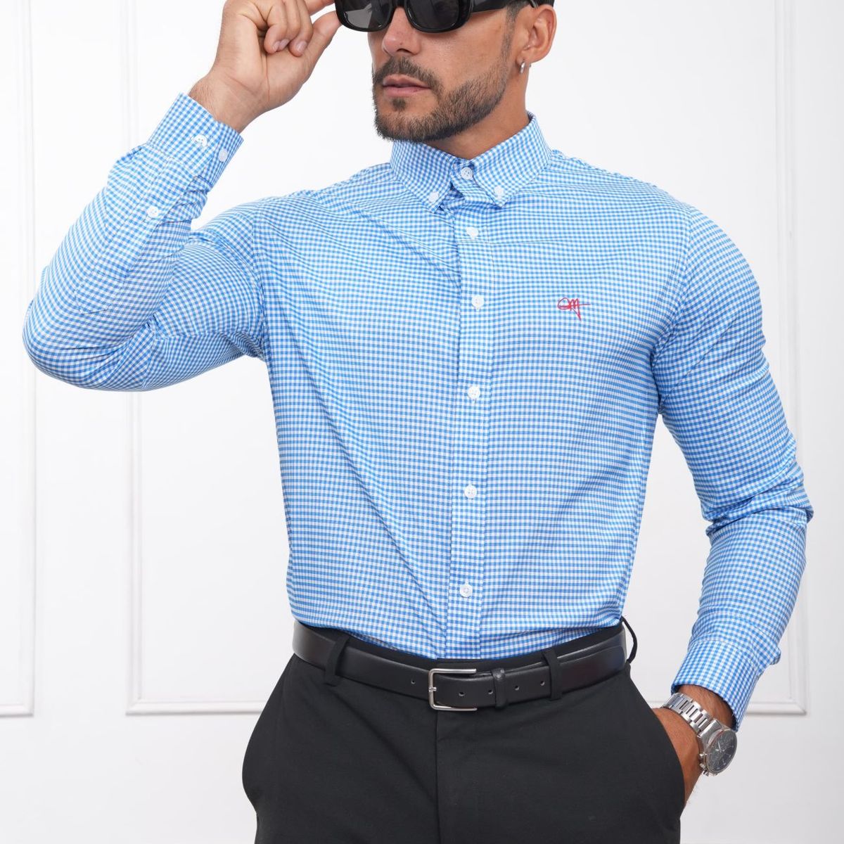 MEHIVIC - CAMISA DE CUADROS VICHY MANGA LARGA MEHIVIC