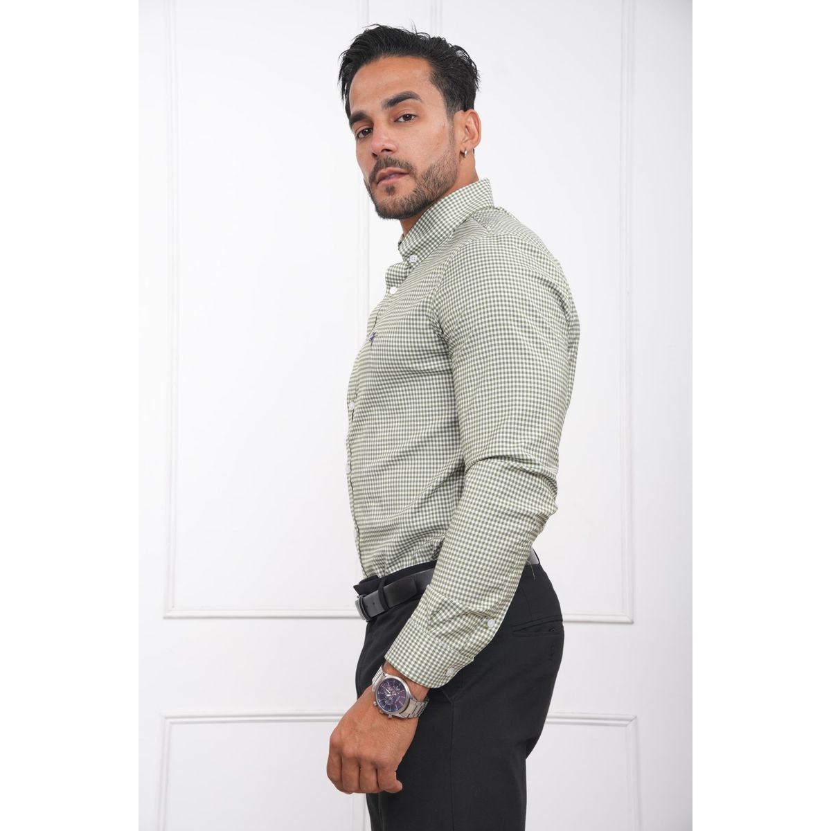 MEHIVIC - CAMISA DE CUADROS VICHY MANGA LARGA MEHIVIC