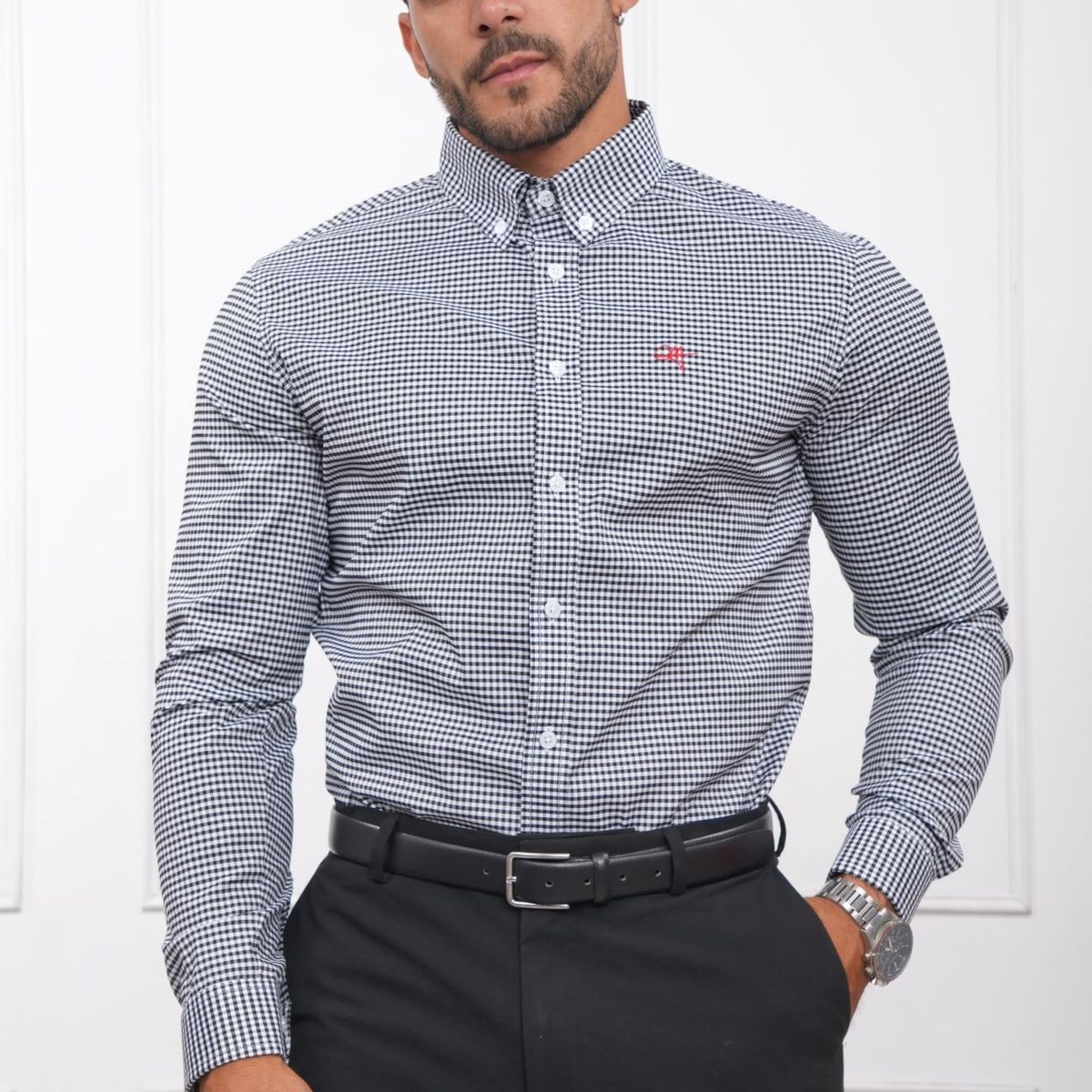 MEHIVIC - CAMISA DE CUADROS VICHY MANGA LARGA MEHIVIC