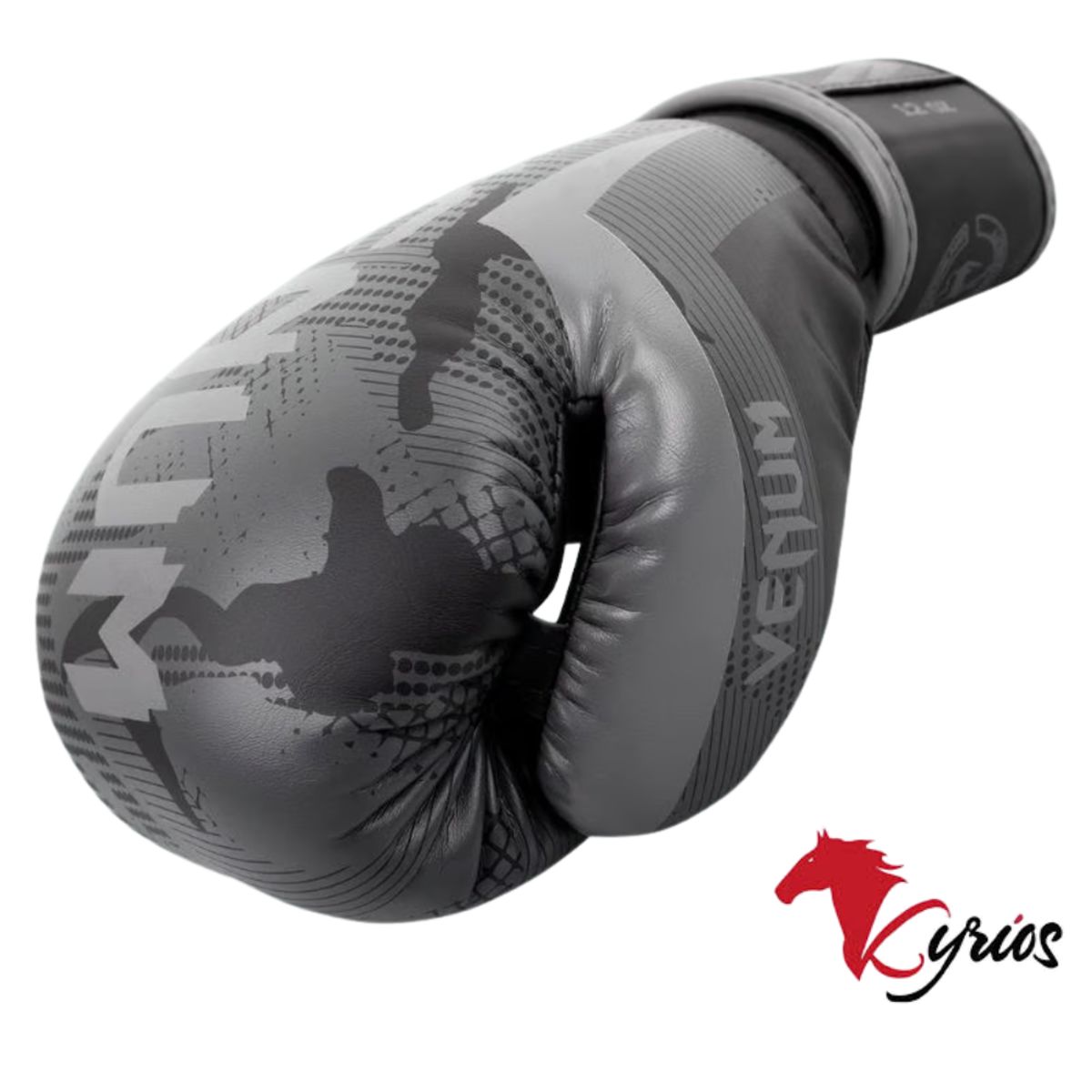 NO LOGO - Guantes De Box Venum 12 Onz Color Plomo Con Negro