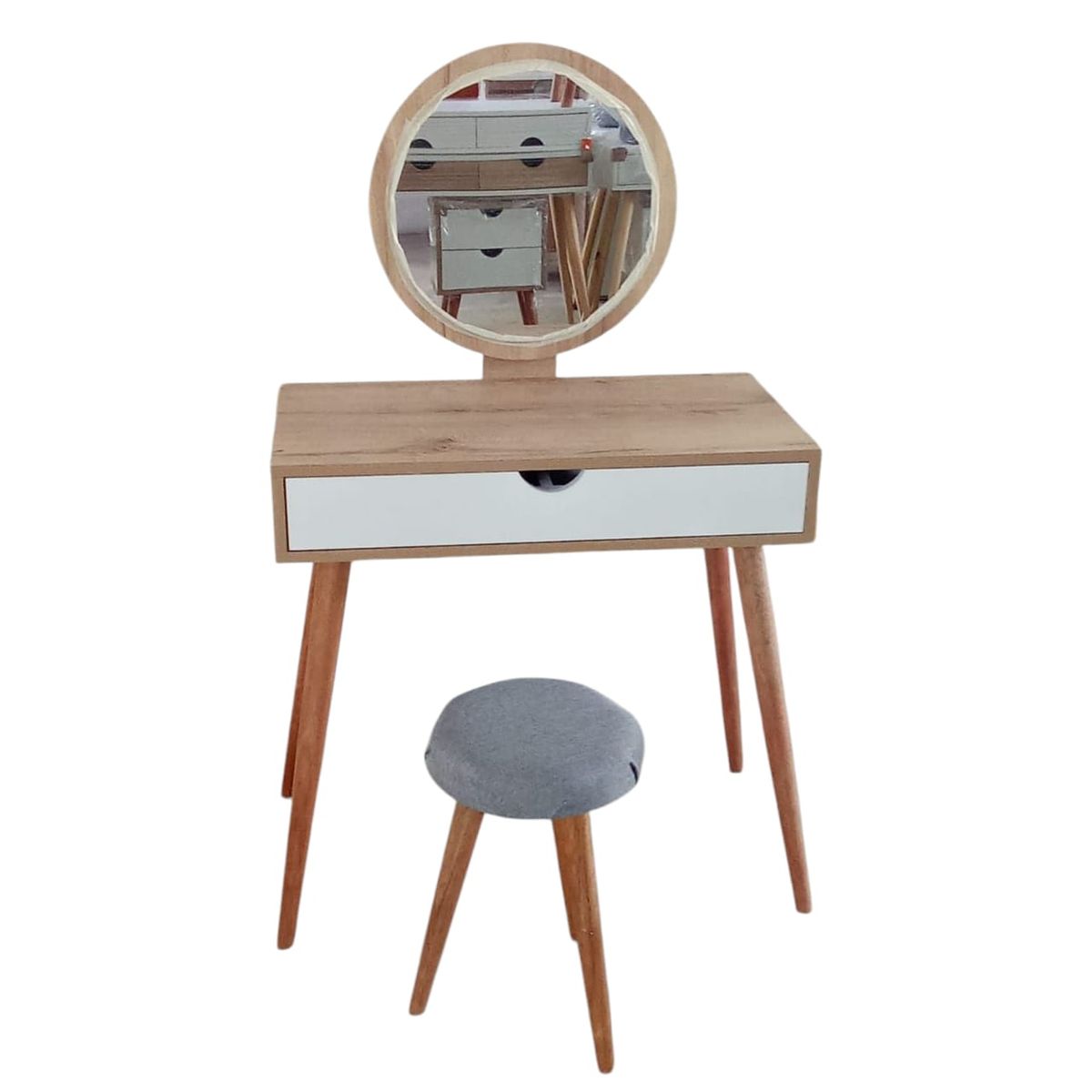 GENERICO - Tocador Siena Con 4 Espacios Internos/ Estilo Vintge Duna