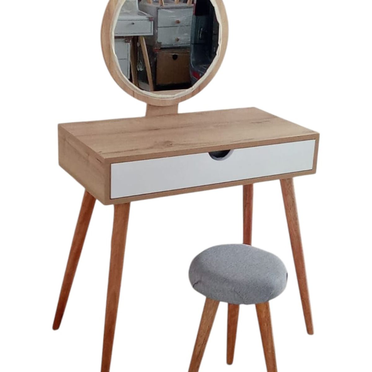 GENERICO - Tocador Siena Con 4 Espacios Internos/ Estilo Vintge Duna