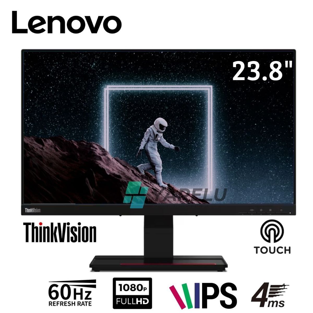 LENOVO - Monitor Lenovo ThinkVision T24t-20 TOUCH 238″ FHD IPS Táctil
