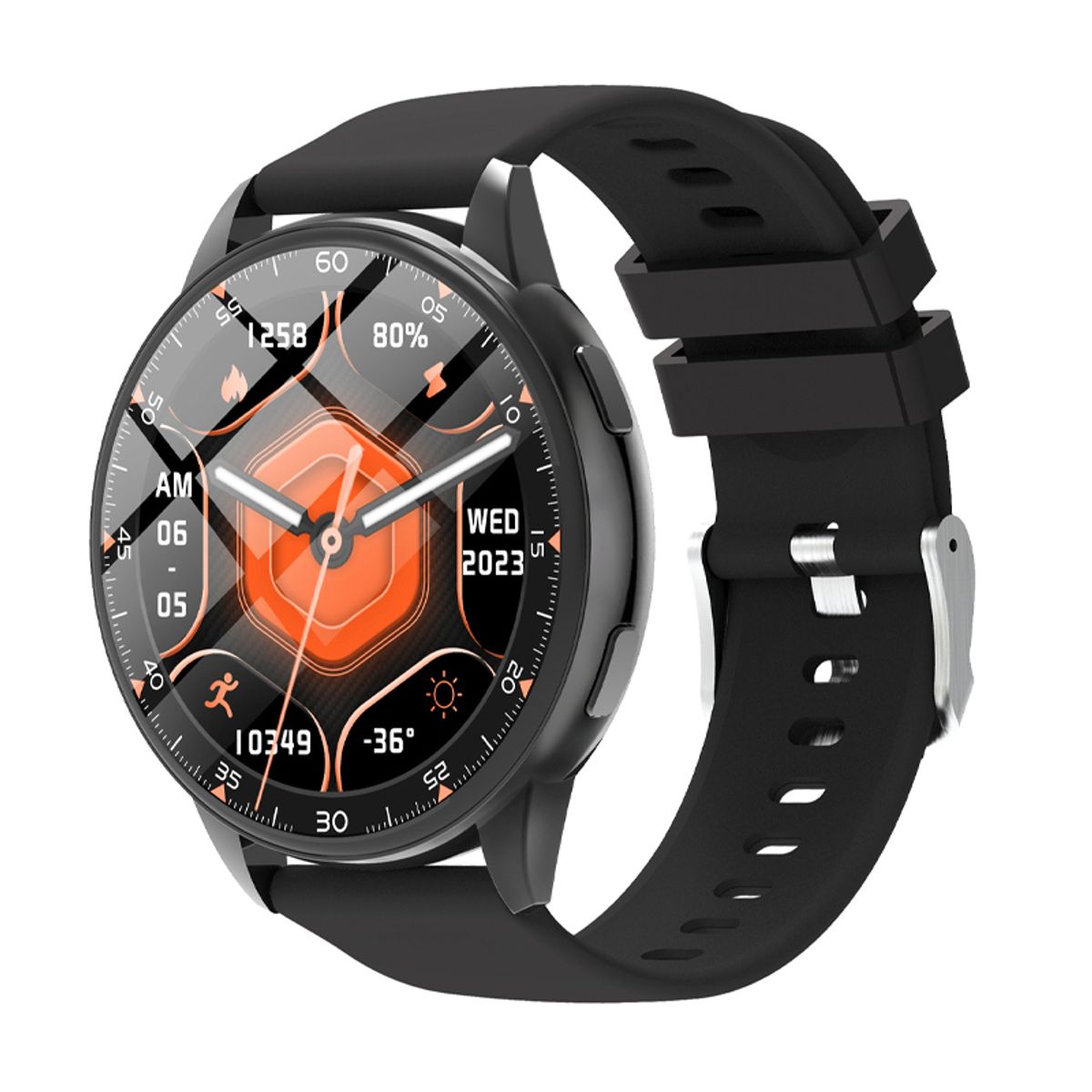 OVOTOUMI - Toumi Fit 4 Pro De reloj inteligente de 1,5 pulgadas 390*390-Negro