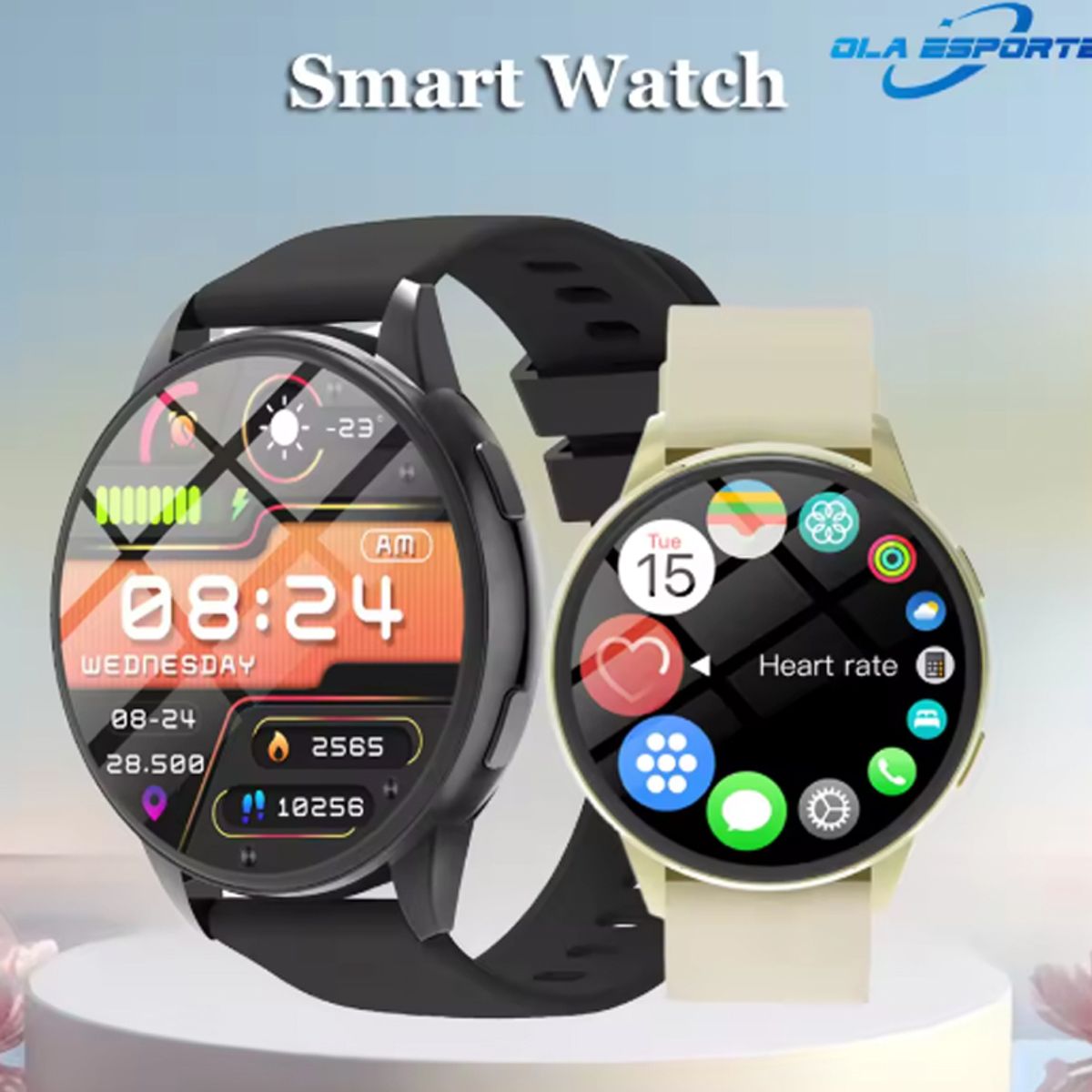 OVOTOUMI - Toumi Fit 4 Pro De reloj inteligente de 1,5 pulgadas 390*390-Negro