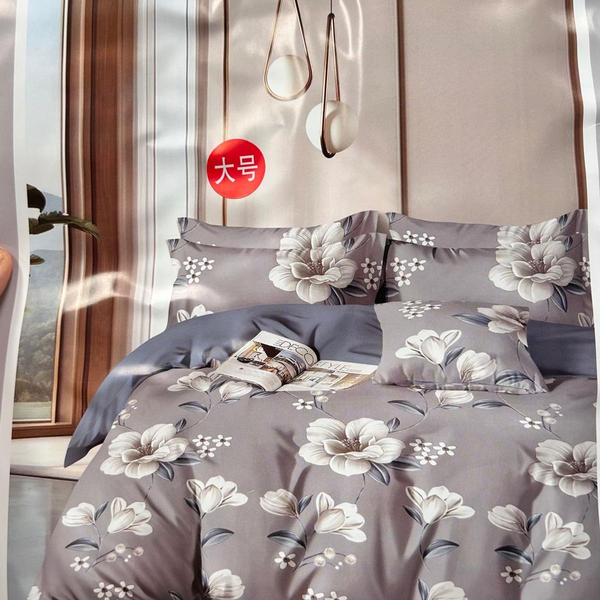 MINGDA - Set de Edredón 2 Pz+ Juego de Sábanas + Funda  100% Algodón