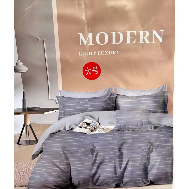 MINGDA - Set de Edredón QUEEN 5 Piezas 100% Algodón