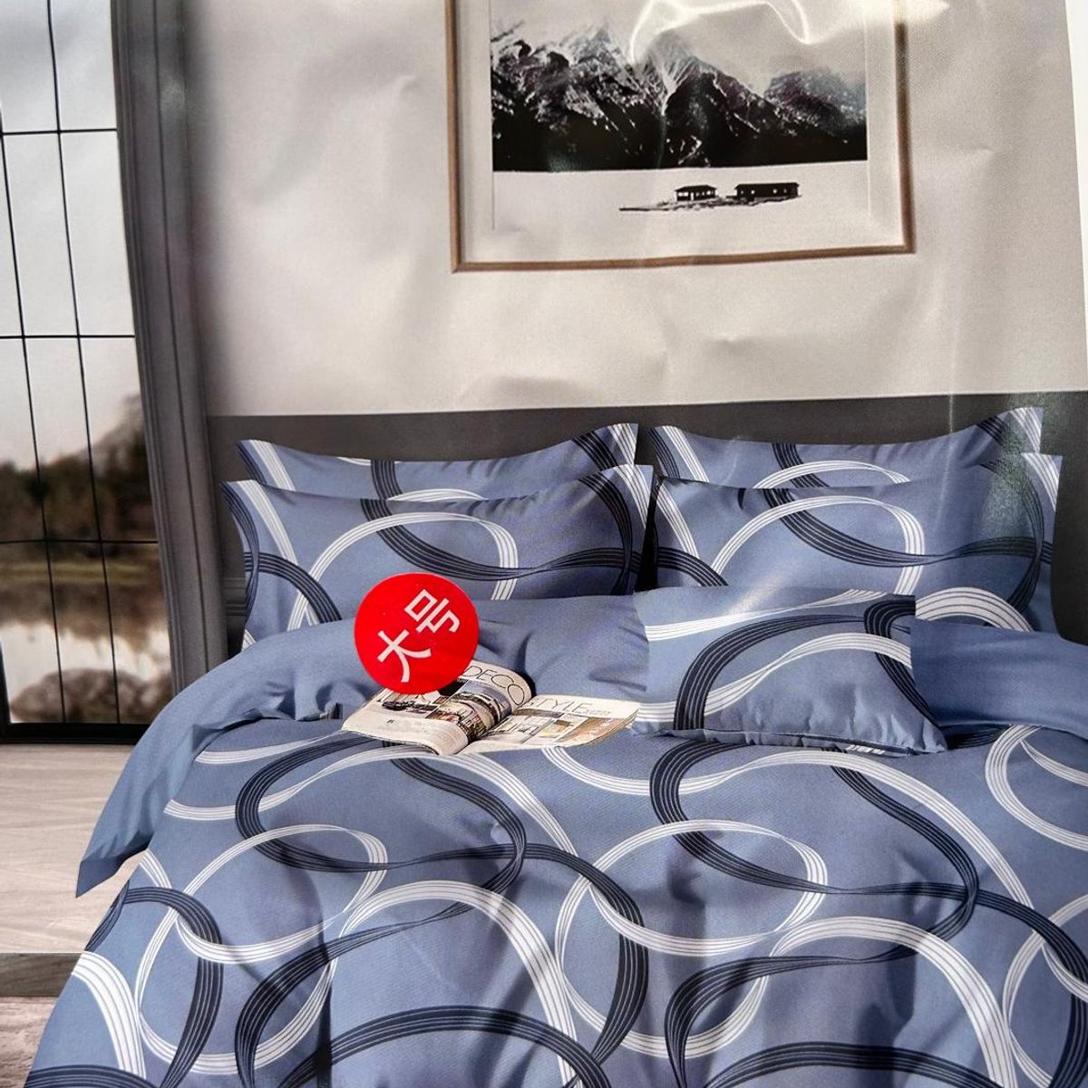 MINGDA - Set de Edredón QUEEN 5 Piezas 100% Algodón