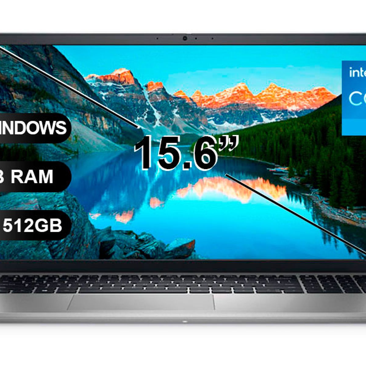 DELL - Laptop DELL INSPIRON 15 3000 3520, I5-1235U, 8GB RAM, 512GB SSD, 15.6, SIN WINDOWS (HKG75)