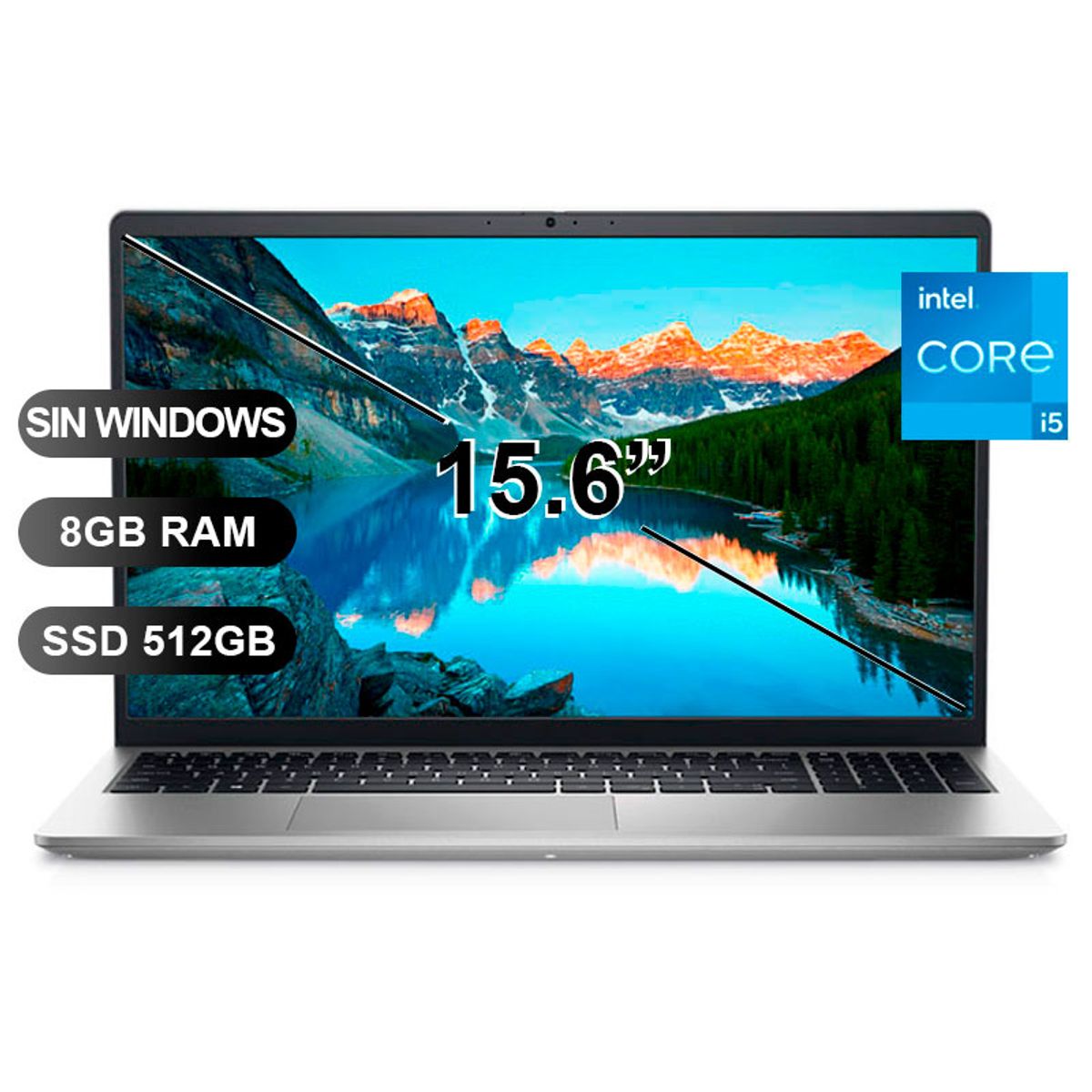 DELL - Laptop DELL INSPIRON 15 3000 3520, I5-1235U, 8GB RAM, 512GB SSD, 15.6, SIN WINDOWS (HKG75)