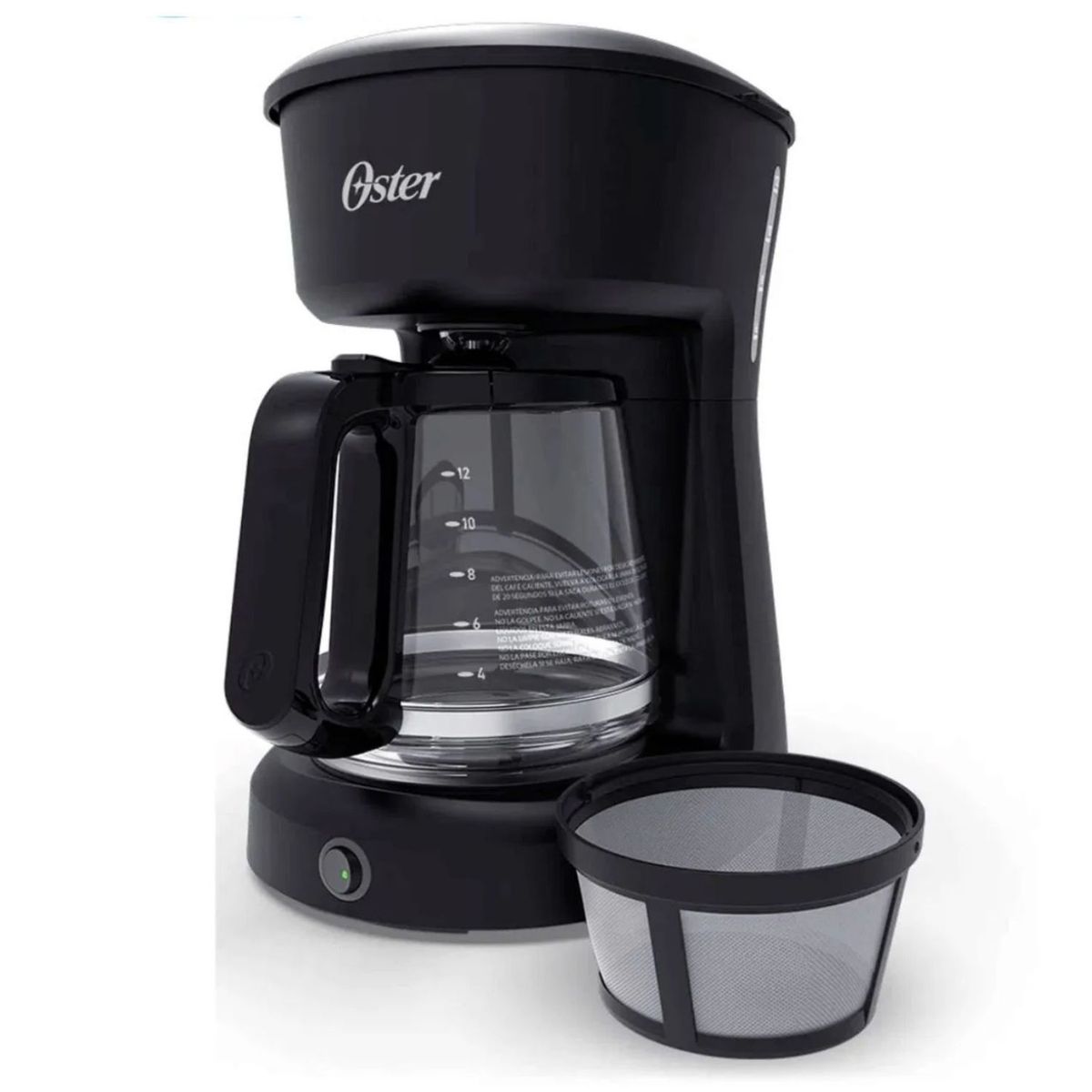 OSTER - Combo Cafetera Oster 12 tzas BVSTDCS121B + Sanguchera CKSTS2885 Negro